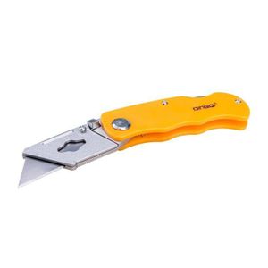 DINGQI Couteau pliant professionnel en acier 19MM - Tranchoire Plus 6 6 lames supplémentaires
