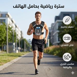 Gilet de course avec porte téléphone, Gilet sport ajustable réfléchissant, Sac de running multifonction léger respirant, Support smartphone poitrine