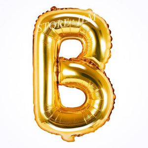 Ballon lettre B en dorée Pour décoration Anniversaire