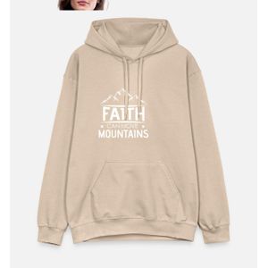 La foi peut déplacer les montagnes Cross Christian Sweat à capuche Hoodies