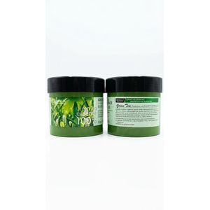 Wokali Masque Capillaire Professionnel à l'Essence de Thé Vert 100% Naturel - 500g
