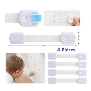 (4 Pc ) Serrure de Sécurité pour Tiroir  Armoire,  Placard pour la sécurité d'enfant,