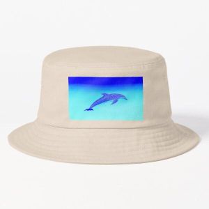 Chapeaux Bob Unisexe Peinture de dauphin indogo avec motifs tribaux de bonne qualité