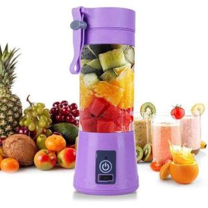Blender Portable Rechargeable USB, Mini Mixeur Smoothie et Jus, Bouteille Blender Sans Fil, Mixeur Fruits et Légumes, Portable pour Voyage Sport Bureau Cuisine