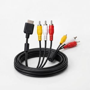 Câble AV SCNY 2M pour PS2 - Haute Qualité Audio Vidéo RCA pour Consoles de Jeu, TV, DVD