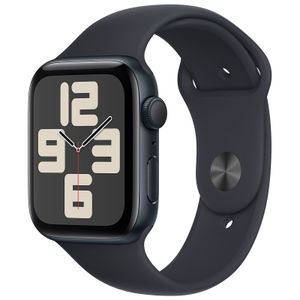 Apple Watch SE (Gen 2) 2023 GPS Midnight Aluminium Bracelet Sport Band Mid 44 mm - M/L