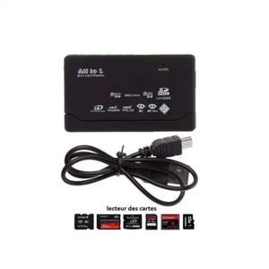 Lecteur de carte mémoire externe USB All-in-One