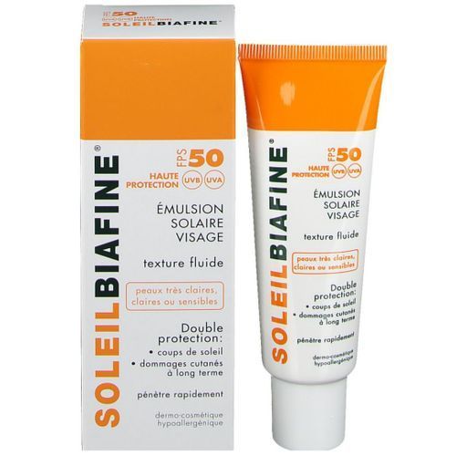 Biafine SoleilBiafine - Emulsion solaire visage SPF50+ - INCI Beauty