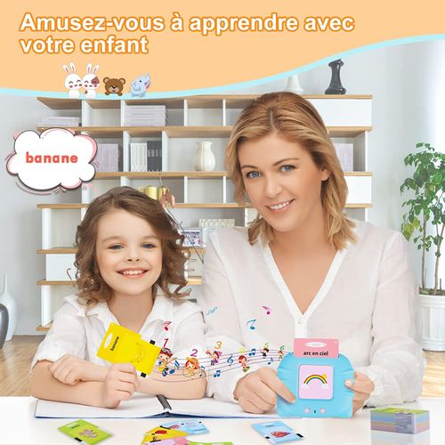 Generic Cartes Flash parlantes pour Les Tout-Petits, Jouets électroniques  d'orthophonie pour l'Autisme de 224 Mots