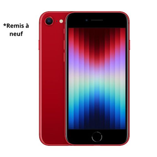 iPhone SE 2eme Génération 2020(3Go/128Go) Rouge - A13 Bionic - Remis à neuf