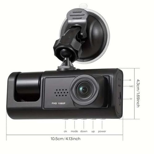 Generic Caméra De Tableau De Bord De Voiture 1080P 3 Caméras