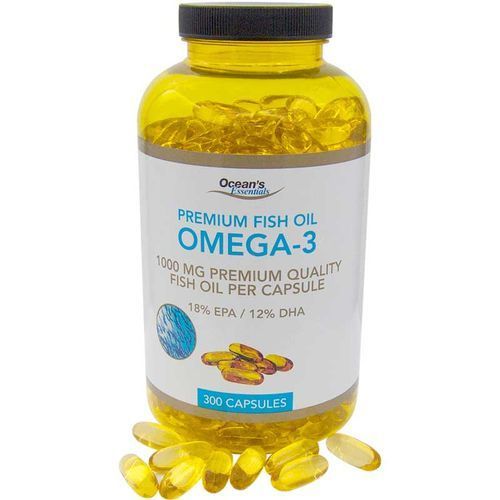 Ocean's Essentials Premium Fish OIL 300 Capsules Omega 3 - 1000Mg à