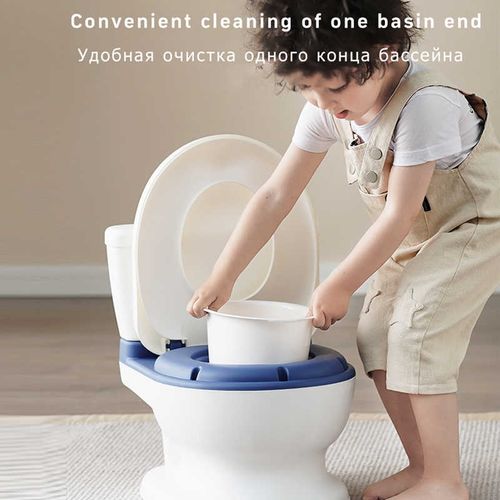 Generic Pot enfant Pot bébé garçon universel siège de toilette avec son -  Bleu à prix pas cher