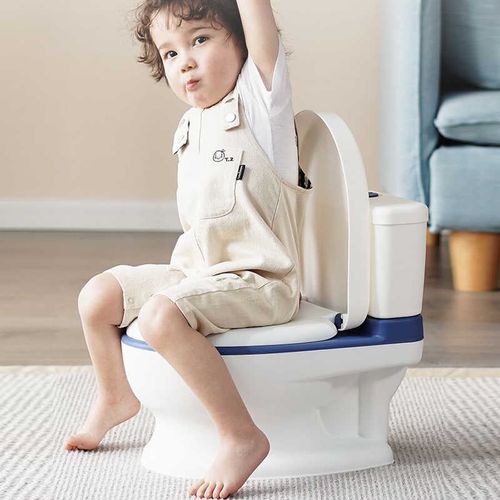 Generic Pot enfant Pot bébé garçon universel siège de toilette avec son -  Bleu à prix pas cher