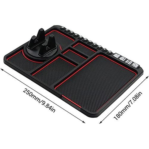 Generic Tapis antidérapant et organisateur pour voiture, support