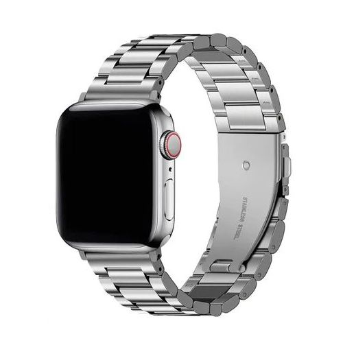 product_image_name-Generic-bracelet pour smart watch magnétique en acier inoxydable avec Boucle de Verrouillage Magnétique-Gris de 42-44mm-1
