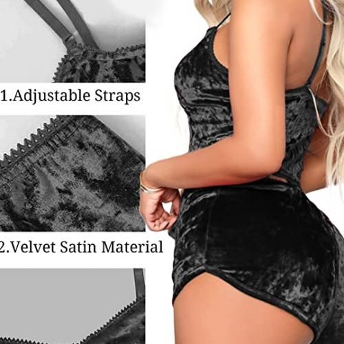 Generic Sexy Lingerie Chemise de nuit de luxe en 2 pièces à prix