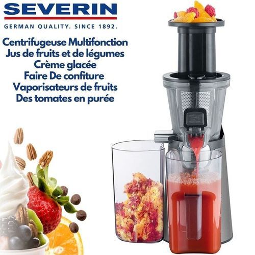 Severin ES 3571 Extracteur De Jus Fruits Surgelés Crème Glacée Purée de tomates Confiture Centrifugeuse