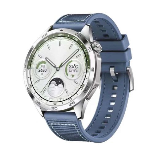 Generic Bracelet de rechange en Nylon et silicone 22mm Pour Samsung galaxy watch 46mm Gear S4 46mm S3 frontier classic Gear S3 Classic Galaxy watch 3 45mm Gear 2 R380 Neo R381