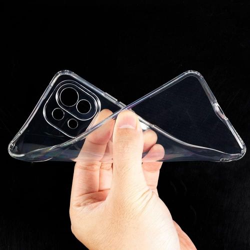 product_image_name-Case-Coque pour Xiaomi 11 Lite Transparente - Pochette Lisse et Soyeux Antichoc de Xiaomi 11 Lite 5G-7