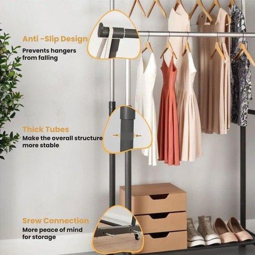 product_image_name-Generic-Penderie Double Ajustable sur Roulettes-7