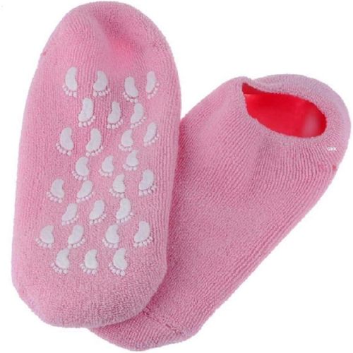 product_image_name-Generic-2 PCS Chaussettes silicone, Chaussettes de gel de spa, soin des pieds, hydratant-1