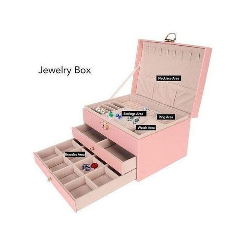 product_image_name-Generic-Coffret à Bijoux Rose Poudré – Rangement Chic et Sécurisé-3