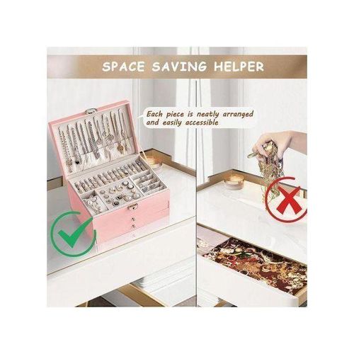 product_image_name-Generic-Coffret à Bijoux Rose Poudré – Rangement Chic et Sécurisé-4