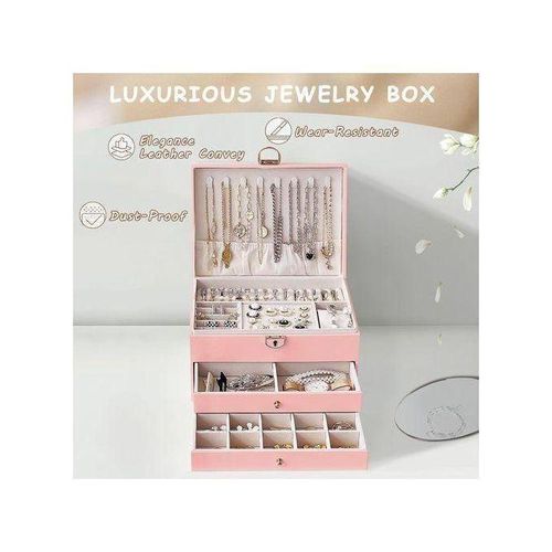 product_image_name-Generic-Coffret à Bijoux Rose Poudré – Rangement Chic et Sécurisé-7