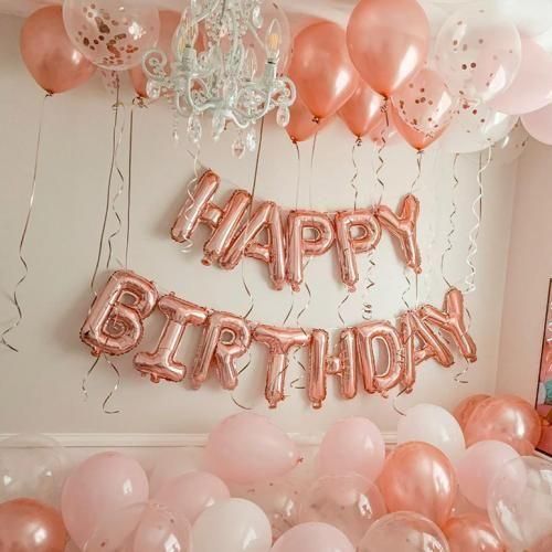 product_image_name-Generic-هابي بيرثدي روز جولد و50 بالون وردي، أبيض، شفاف، روز جولد 32 سم + 30 ملصق + شريط 30م-1