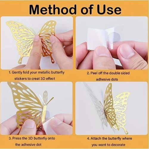 product_image_name-Generic-12 Stickers Muraux Papillons 3D - Décoration Intérieure-3