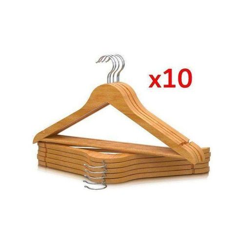 product_image_name-Generic-Lot de 10 cintres naturels en bois massif-1