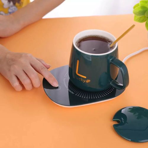 Generic Tasse chauffante électrique avec coussin USB, pour le café,à  température constante à prix pas cher