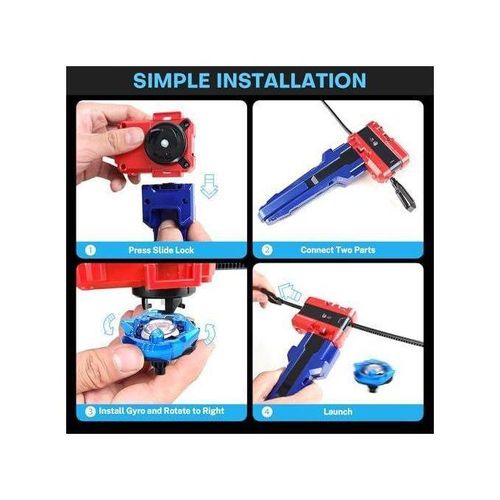 product_image_name-Generic-Collection de toupies avec lanceurs et pièces interchangeables-8