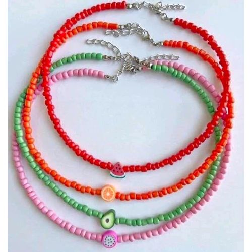 product_image_name-Generic-4 Colliers & Orange Pastèque Avocat & dragon Fruit Emoji-1