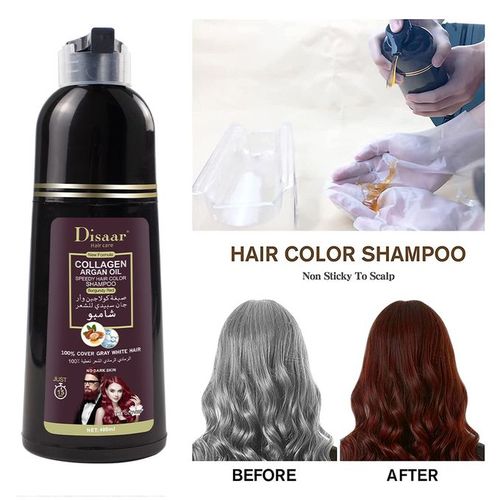 Disaar Shampooing Colorant pour Cheveux à L'huile D'argan au Collagène –  Lena bio