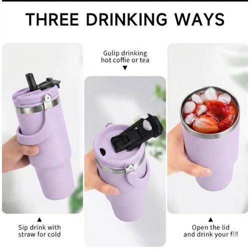 Tasse Thermos Voiture Acier Inoxydable – Double Paroi – 350 Ml – Isotherme