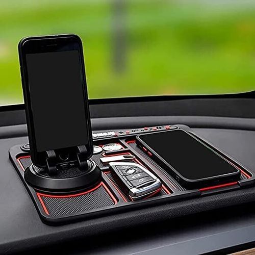 Tapis Téléphone Voiture Antidérapant, 4 en1 Tapis Support