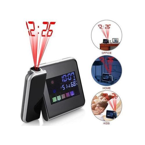 product_image_name-Generic-Réveil Numérique à Led Projecteur Rétroéclairé Pour La Maison Et Table De Bureau-7