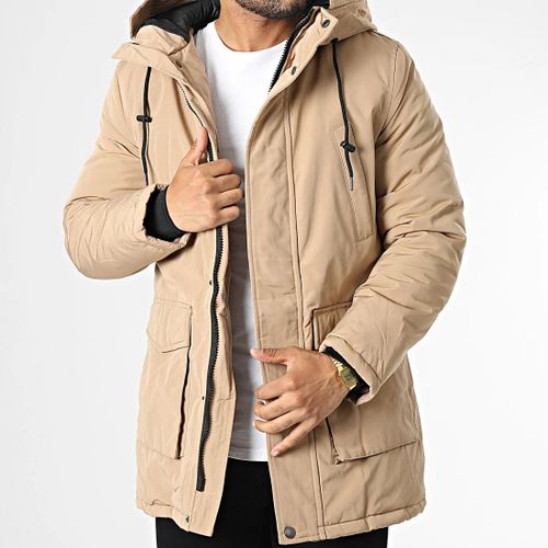 FRILIVIN Parka manteau à capuche Hommes - Beige à prix pas cher