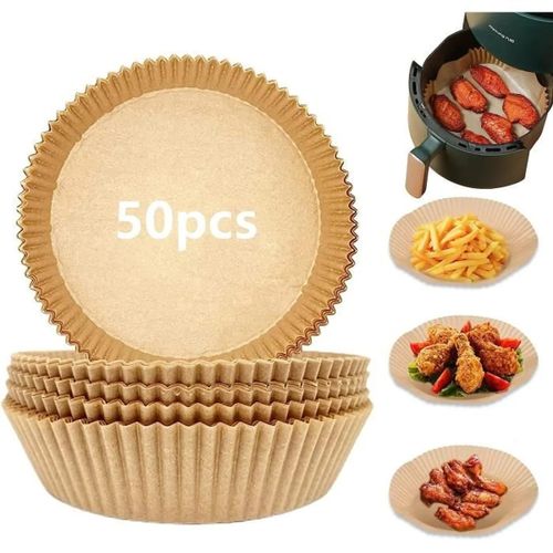 Generic 50 Pieces de Papier Cuisson Pour Air Fryer Prédécoupé en