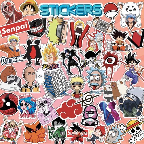 Decorative 40 Pcs - Pack Stickers Anime - à prix pas cher