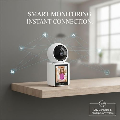 product_image_name-Generic-Caméra de Surveillance Intelligente avec Écran HD – Appels Vidéo Bidirectionnels et Vision Nocturne-4