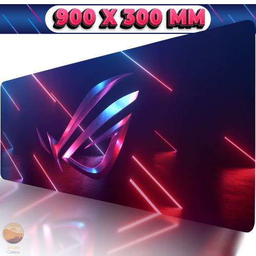 Generic Tapis de souris neon rog 900 x 300 MM tapis gamer souris et clavier  Gaming Mouse Pad à prix pas cher