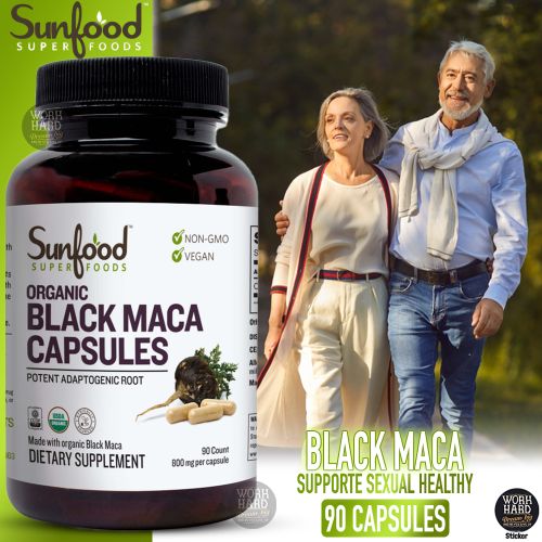 Sunfood Black Maca Superfoodsb Stimule la libido et l equilibre hormonal