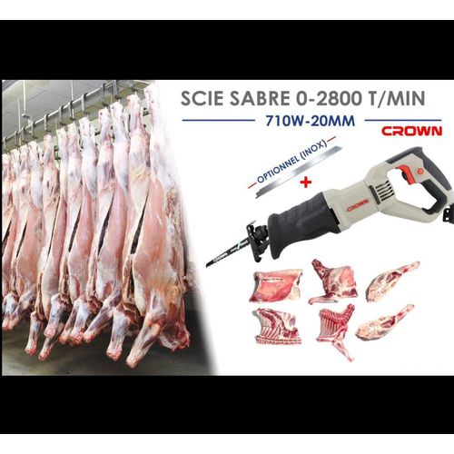 Scie Sabre Electrique Multi-utilisations Viande, Bois, Métal