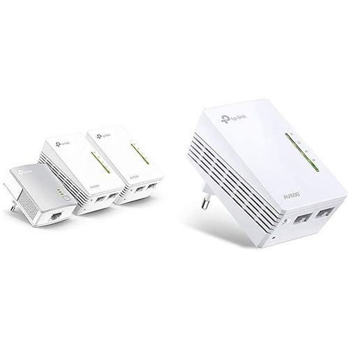 TP-Link Kit de 3 CPL Wifi 600Mbps Wi-Fi Range Extender, AV600 TL-WPA4220  KIT à prix pas cher