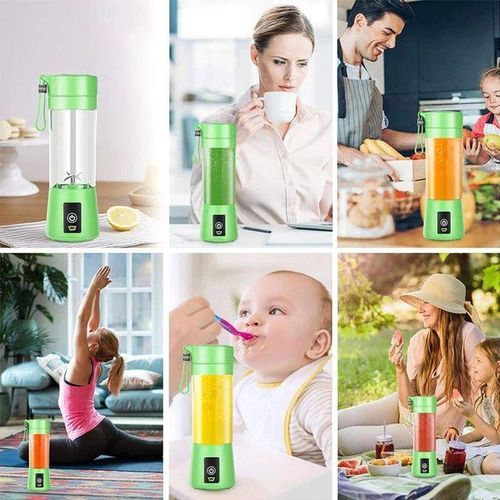 product_image_name-Generic-خلاط صغير محمول وقابل لإعادة الشحن - خلاط شخصي للعصائر والفواكه والسموذيز وأقنعة الوجه - 380 مل-2