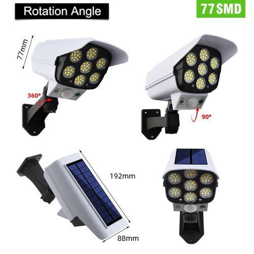 product_image_name-Generic-يعمل بالطاقة الشمسية وكاميرا وهمية مع جهاز تحكم عن بعد وكاشف للحركة LED مصباح-8