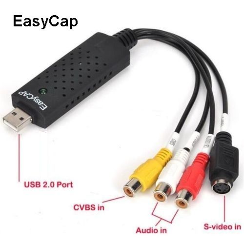 Generic EasyCAP Capture Audio / Vidéo, PC TV Adapter Convertisseur VHS DVD  to Numérique